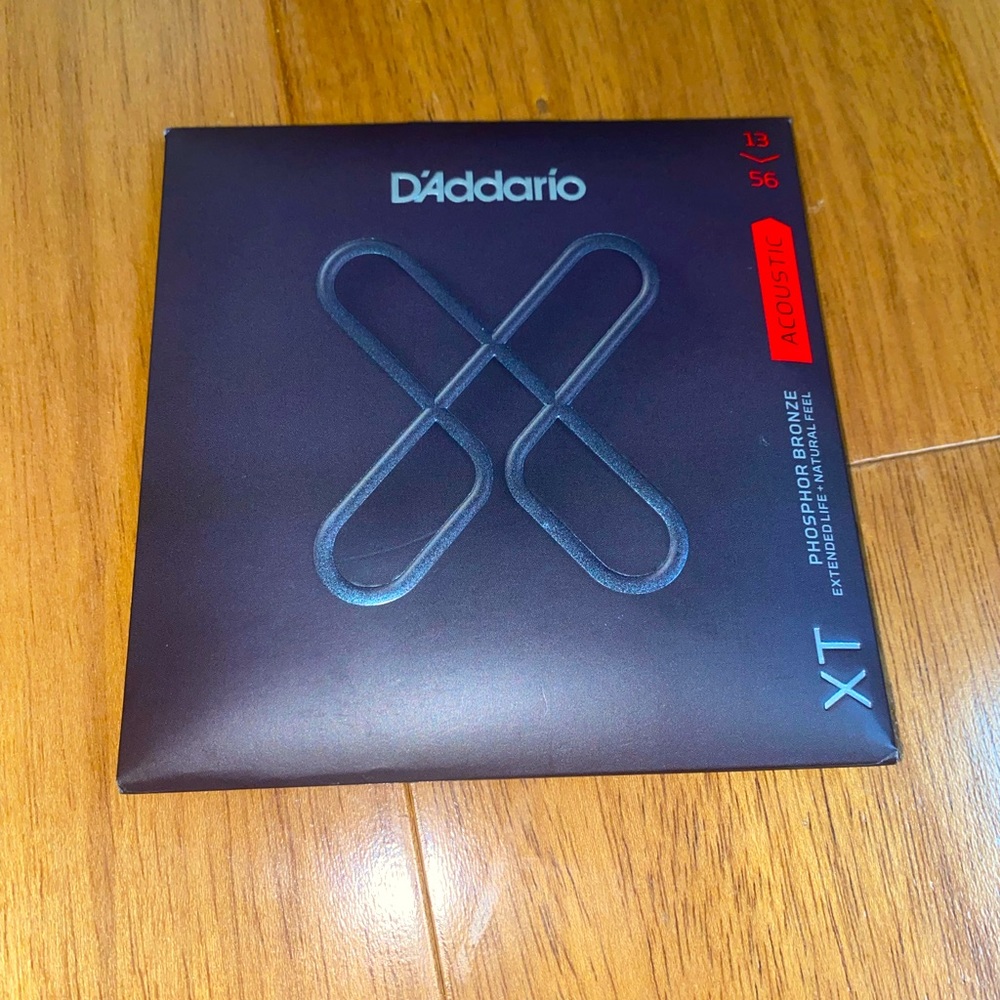 D'Addario acoustic Guitar Strings Phosphor Bronze Medium, 13-56